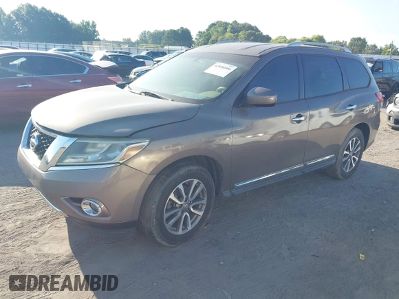 2013 Nissan Pathfinder S with VIN 5N1AR2MN5DC670834, listed as a IAAI auction lot 42826806 with 156,092 mi miles and . Bid and sale history available at DreamBid. Image 2.