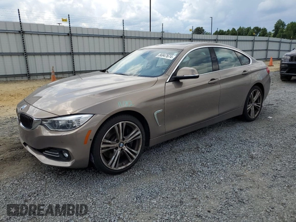 2017 BMW 4 Series 440i xDrive with VIN WBA4E5C52HG189371, listed as a Copart auction lot 56947674 with 101,331 mi miles and Salvage Title. Bid and sale history available at carsss.com. Image 1.