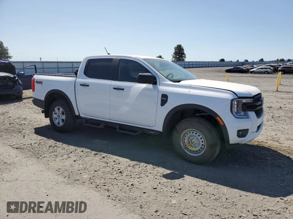 2024 Ford Ranger XL with VIN 1FTER4PH0RLE54615, listed as a Copart auction lot 61637625 with 10,099 mi miles and Salvage title. Bid and sale history available at DreamBid. Image 4.