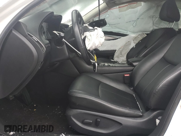 2016 Infiniti Q50 Premium with VIN JN1CV7AR5GM253082, listed as a Copart auction lot 43838735 with Not Provided miles and Salvage Title. Bid and sale history available at DreamBid. Image 7.