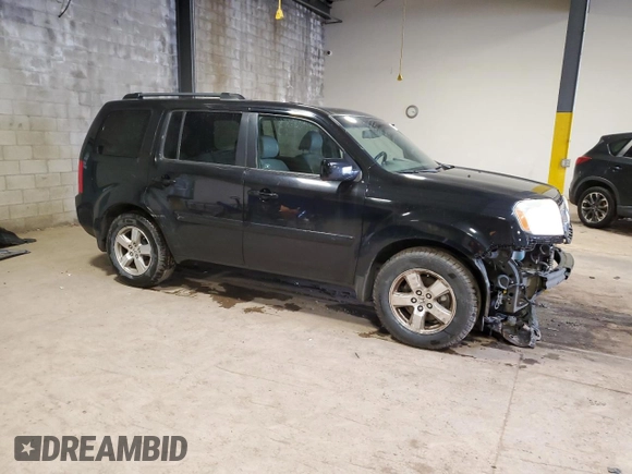 2009 Honda Pilot EX-L with VIN 5FNYF48519B017526, listed as a Copart auction lot 52341745 with 130,619 mi miles and Salvage Title. Bid and sale history available at carsss.com. Image 4.