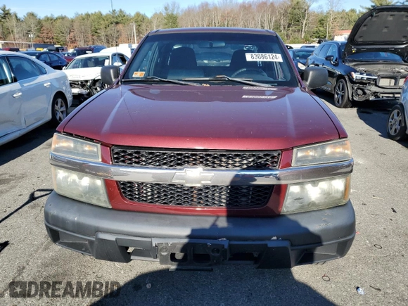 2007 Chevrolet Colorado LT w/1LT with VIN 1GCDT19EX78127086, listed as a Copart auction lot 83086124 with 150,515 mi miles and Salvage Title. Bid and sale history available at carsss.com. Image 5.
