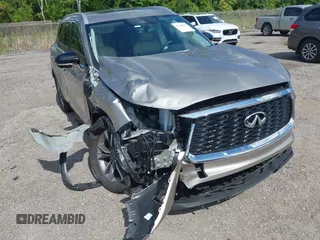 2024 Infiniti QX60 Luxe with VIN 5N1DL1FR6RC343763, listed as a IAAI auction lot 42686502 with 3,791 mi miles and . Bid and sale history available at DreamBid. Image 6.
