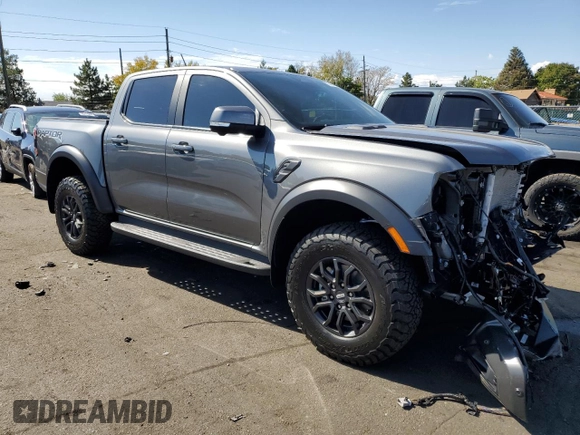 2024 Ford Ranger Raptor with VIN 1FTER4LR3RLE22871, listed as a Copart auction lot 73318024 with 2,752 mi miles and Salvage Title. Bid and sale history available at carsss.com. Image 4.