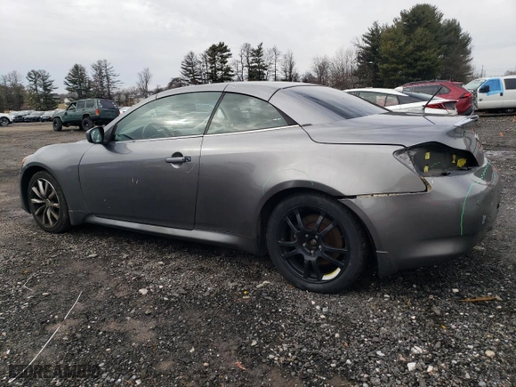 2011 Infiniti G37 Convertible with VIN JN1CV6FE8BM951596, listed as a Copart auction lot 42527205 with 156,695 mi miles and Salvage Title. Bid and sale history available at carsss.com. Image 2.