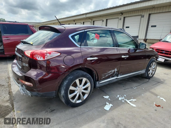 2017 Infiniti QX50 with VIN JN1BJ0RP0HM384553, listed as a Copart auction lot 61646415 with Not provided miles and Non repairable. Bid and sale history available at DreamBid. Image 3.