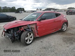 2015 Hyundai Veloster with VIN KMHTC6AD1FU243001, listed as a Copart auction lot 51136165 with 140,251 mi miles and Salvage Title. Bid and sale history available at carsss.com. Image 1.