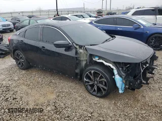 2019 Honda Civic Sport with VIN 2HGFC2F83KH550562, listed as a Copart auction lot 43121715 with 83,035 mi miles and Salvage title. Bid and sale history available at DreamBid. Image 4.
