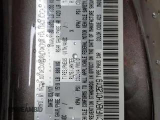 2017 FIAT 124 Spider Elaborazione Abarth z VIN JC1NFAEK1H0125019, wystawiony jako Copart lot #51663565 z przebiegiem Nie podano mil oraz Szkoda całkowita • Salvage title. Historia ofert i sprzedaży dostępna na DreamBid. Obrazek 13.