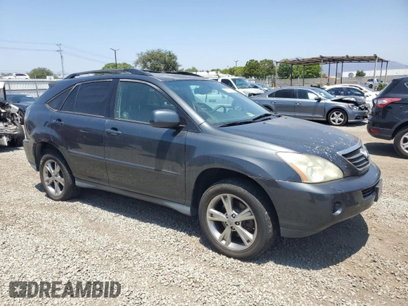 2006 Lexus RX 400h with VIN JTJHW31UX60012232, listed as a Copart auction lot 60121805 with 251,532 mi miles and Clean title. Bid and sale history available at DreamBid. Image 4.