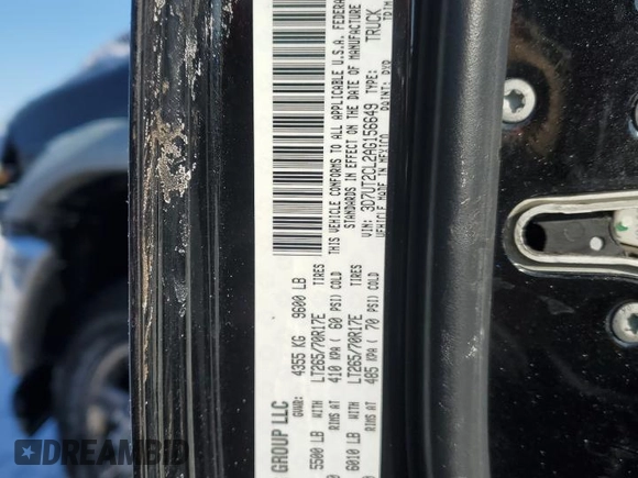 2010 Dodge Ram 2500 SLT with VIN 3D7UT2CL2AG156649, listed as a Copart auction lot 44555755 with 149,186 mi miles and Salvage Title. Bid and sale history available at carsss.com. Image 12.