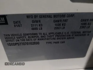 2007 Cadillac CTS with VIN 1G6DP577070162690, listed as a Copart auction lot 67911544 with 135,216 mi miles and Salvage Title. Bid and sale history available at carsss.com. Image 12.