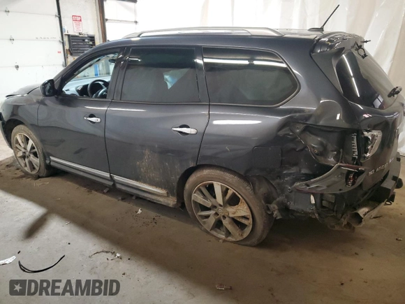 2014 Nissan Pathfinder S with VIN 5N1AR2MM8EC716889, listed as a Copart auction lot 59031105 with Not provided miles and Salvage title. Bid and sale history available at DreamBid. Image 2.