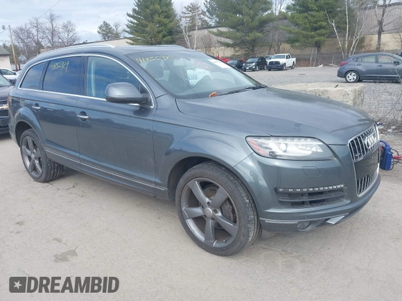 2013 Audi Q7 3.0T Premium Plus with VIN WA1LGAFE8DD014173, listed as a IAAI auction lot 41855929 with 156,617 mi miles. Bid and sale history available at carsss.com. Image 1.