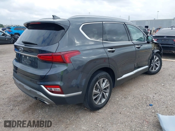 2020 Hyundai Santa Fe SEL w/SULEV with VIN 5NMS33AD7LH294150, listed as a IAAI auction lot 41709924 with 49,036 mi miles. Bid and sale history available at carsss.com. Image 4.