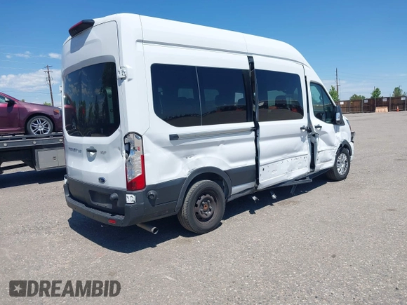 2024 Ford Transit Passenger XL with VIN 1FBAX2X88RKA16346, listed as a IAAI auction lot 42478903 with 21,423 mi miles and . Bid and sale history available at DreamBid. Image 4.