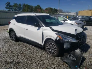 2021 Nissan Kicks SV with VIN 3N1CP5CV6ML493871, listed as a Copart auction lot 49671955 with 58,077 mi miles and Salvage Title. Bid and sale history available at carsss.com. Image 4.