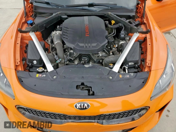 2019 Kia Stinger GT with VIN KNAE35LC9K6070562, listed as a Copart auction lot 51612275 with 75,785 mi miles and Salvage Title. Bid and sale history available at DreamBid. Image 13.