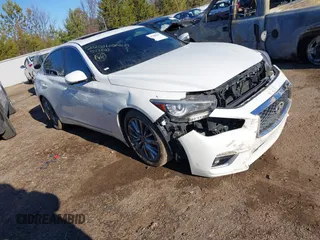 2019 Infiniti Q50 3.0t LUXE with VIN JN1EV7AP8KM543140, listed as a IAAI auction lot 41306327 with 1 mi miles. Bid and sale history available at carsss.com. Image 1.