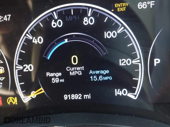 2017 Jeep Grand Cherokee Trailhawk with VIN 1C4RJFLG3HC674489, listed as a IAAI auction lot 42049006 with 91,892 mi miles and . Bid and sale history available at DreamBid. Image 16.