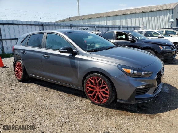 2020 Hyundai Elantra GT N Line with VIN KMHH55LC5LU123907, listed as a Copart auction lot 63770704 with 108,649 mi miles and Clean Title. Bid and sale history available at carsss.com. Image 4.