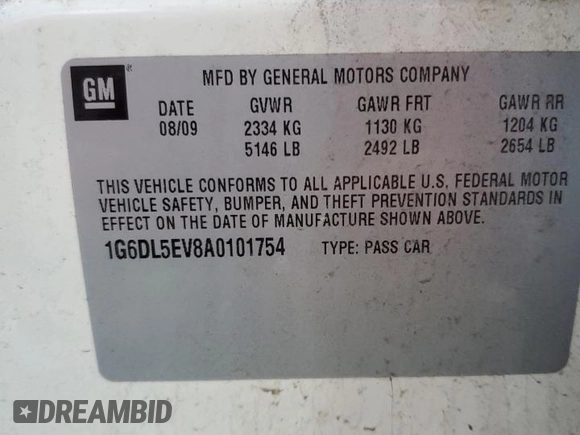 2010 Cadillac CTS Performance z VIN 1G6DL5EV8A0101754, wystawiony jako Copart lot #59261415 z przebiegiem 198 337 mil mil oraz Szkoda całkowita • Salvage title. Historia ofert i sprzedaży dostępna na DreamBid. Obrazek 12.