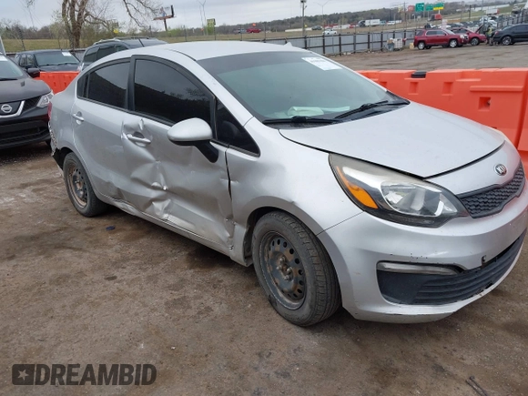 2016 Kia Rio LX with VIN KNADM4A37G6633251, listed as a IAAI auction lot 41909406 with 114,830 mi miles and . Bid and sale history available at DreamBid. Image 1.