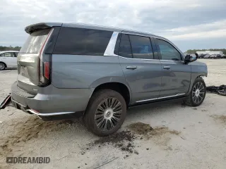 2021 Cadillac Escalade Premium Luxury Platinum with VIN 1GYS4DKL5MR190935, listed as a Copart auction lot 42691755 with 0 mi miles and Salvage Title. Bid and sale history available at carsss.com. Image 3.