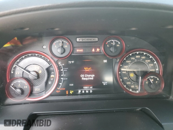2016 Ram 1500 Rebel with VIN 1C6RR7YT6GS105815, listed as a Copart auction lot 54253235 with 150,511 mi miles and Salvage title. Bid and sale history available at DreamBid. Image 9.