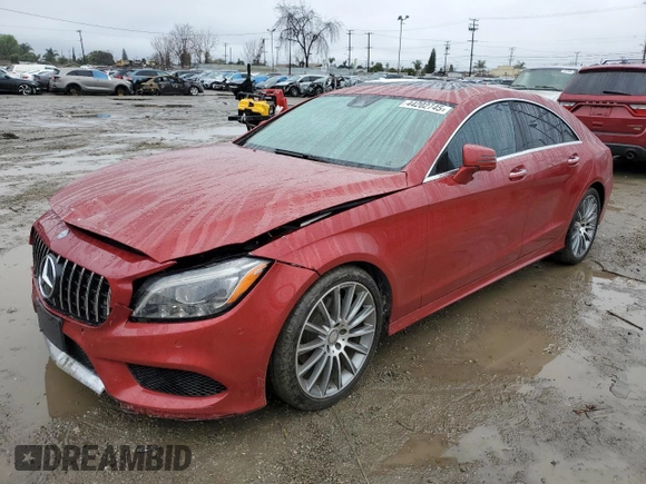2016 Mercedes-Benz CLS 400 with VIN WDDLJ6FBXGA160533, listed as a Copart auction lot 56072865 with 62,687 mi miles and Salvage title. Bid and sale history available at DreamBid. Image 1.