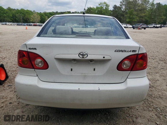 2004 Toyota Corolla CE with VIN 2T1BR32E24C249971, listed as a Copart auction lot 54757535 with 141,578 mi miles and Salvage Title. Bid and sale history available at DreamBid. Image 6.