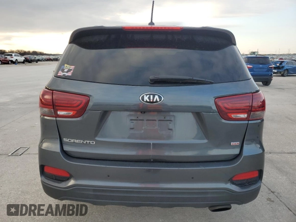 2020 Kia Sorento LX with VIN 5XYPG4A3XLG706174, listed as a Copart auction lot 43463545 with 126,790 mi miles and Salvage Title. Bid and sale history available at carsss.com. Image 6.