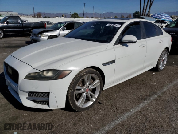 2016 Jaguar XF 35t R-Sport with VIN SAJBF4BV4GCY08546, listed as a Copart auction lot 85547364 with 83,549 mi miles and Clean Title. Bid and sale history available at carsss.com. Image 1.