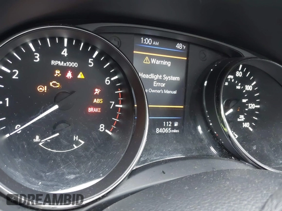 2019 Nissan Rogue SV with VIN KNMAT2MV3KP537050, listed as a IAAI auction lot 41928007 with 84,065 mi miles. Bid and sale history available at carsss.com. Image 7.
