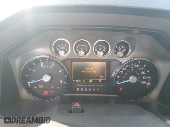 2012 Ford F-350 XL with VIN 1FT8W3BT1CEC94171, listed as a Copart auction lot 54445775 with 148,435 mi miles and Salvage title. Bid and sale history available at DreamBid. Image 9.