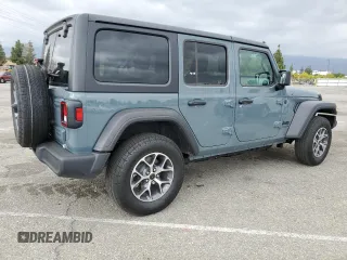 2024 Jeep Wrangler Sport S with VIN 1C4PJXDN4RW124924, listed as a Copart auction lot 50516555 with 7,747 mi miles and Salvage Title. Bid and sale history available at DreamBid. Image 3.