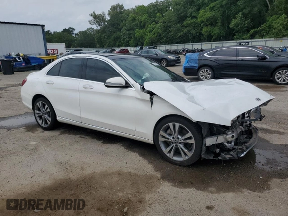 2018 Mercedes-Benz C 300 with VIN 55SWF4JB3JU249202, listed as a Copart auction lot 57231915 with 113,487 mi miles and Salvage title. Bid and sale history available at DreamBid. Image 4.