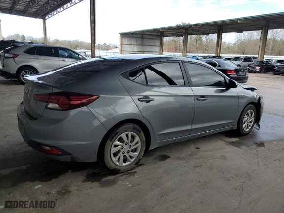 2019 Hyundai Elantra SE with VIN KMHD74LF2KU792678, listed as a Copart auction lot 47946105 with 103,345 mi miles and Salvage Title. Bid and sale history available at carsss.com. Image 3.