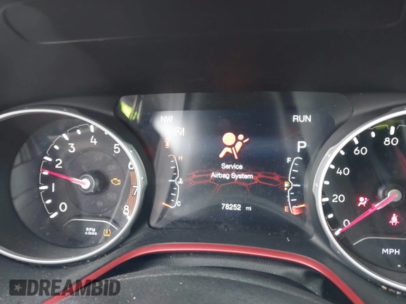 2019 Jeep Compass Trailhawk with VIN 3C4NJDDB1KT780585, listed as a IAAI auction lot 41282706 with 78,252 mi miles and . Bid and sale history available at carsss.com. Image 15.