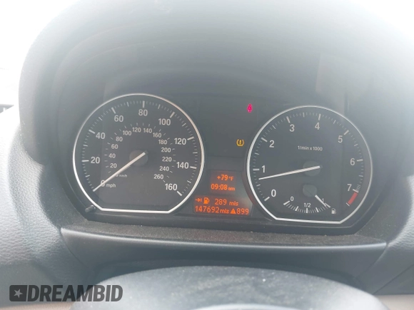 2009 BMW 1 Series 128i with VIN WBAUP735X9VF07260, listed as a IAAI auction lot 42688928 with 147,692 mi miles and . Bid and sale history available at DreamBid. Image 7.