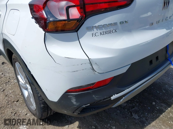 2024 Buick Encore GX Preferred with VIN KL4AMBS20RB009912, listed as a IAAI auction lot 41936470 with 4,105 mi miles and . Bid and sale history available at DreamBid. Image 19.