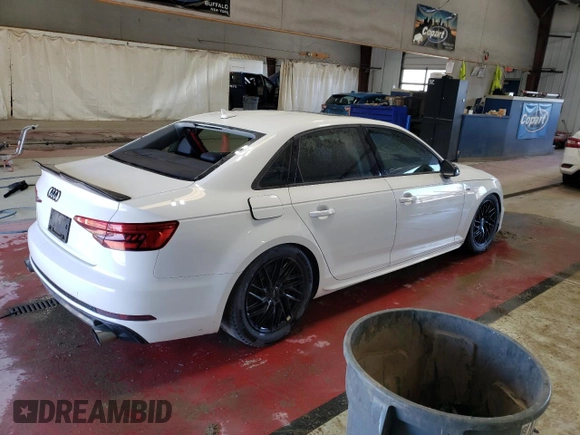 2017 Audi A4 Season of Audi Premium with VIN WAUDNAF40HN044935, listed as a Copart auction lot 49619005 with 99,930 mi miles and Salvage Title. Bid and sale history available at carsss.com. Image 3.