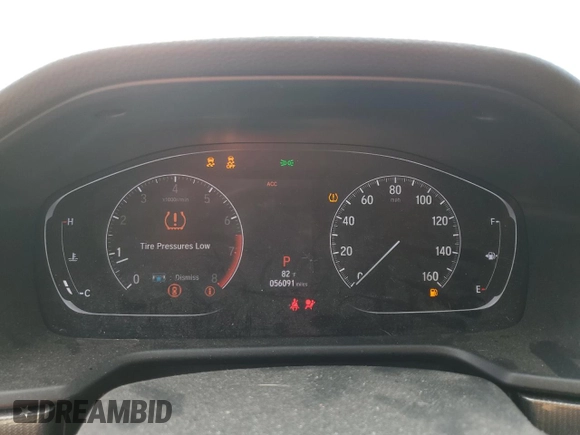 2019 Honda Accord Sedan Sport 1.5T with VIN 1HGCV1F36KA127307, listed as a Copart auction lot 53400675 with 56,091 mi miles and Salvage Title. Bid and sale history available at carsss.com. Image 9.