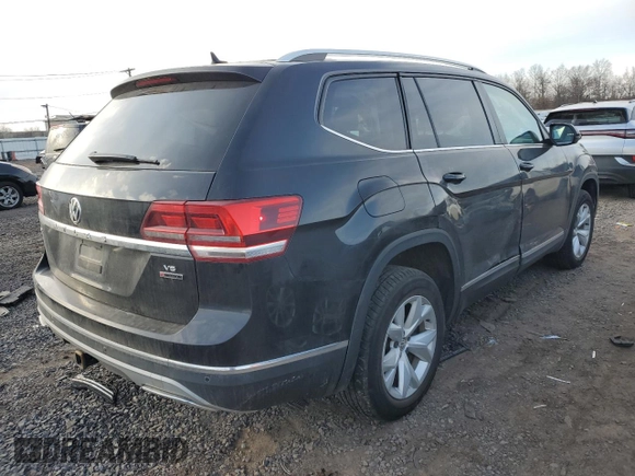 2018 Volkswagen Atlas 3.6L V6 SEL with VIN 1V2MR2CA8JC584928, listed as a Copart auction lot 45660995 with 166,690 mi miles and Salvage Title. Bid and sale history available at carsss.com. Image 3.