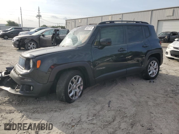 2018 Jeep Renegade Latitude with VIN ZACCJABB7JPH38212, listed as a Copart auction lot 60028115 with 88,313 mi miles and Salvage title. Bid and sale history available at DreamBid. Image 1.