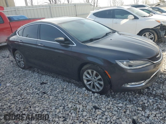 2015 Chrysler 200 C with VIN 1C3CCCCG8FN605530, listed as a Copart auction lot 48459805 with 102,326 mi miles and Clean Title. Bid and sale history available at carsss.com. Image 4.