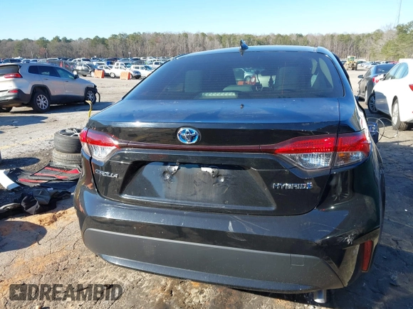 2022 Toyota Corolla Hybrid LE with VIN JTDEAMDE2NJ039206, listed as a IAAI auction lot 41592129 with 97,593 mi miles. Bid and sale history available at carsss.com. Image 16.