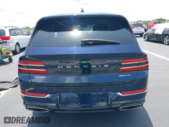 2023 Genesis GV80 with VIN KMUHCESC1PU128519, listed as a IAAI auction lot 42384545 with 32,388 mi miles and . Bid and sale history available at DreamBid. Image 16.