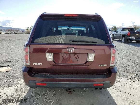 2007 Honda Pilot EX-L with VIN 5FNYF18577B021169, listed as a Copart auction lot 51504705 with 219,276 mi miles and Salvage Title. Bid and sale history available at carsss.com. Image 6.
