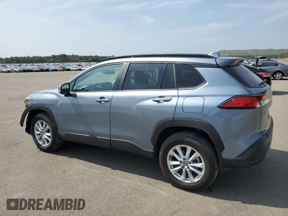 2023 Toyota Corolla Cross LE with VIN 7MUCAABG4PV054828, listed as a Copart auction lot 59466855 with 23,884 mi miles and Salvage title. Bid and sale history available at DreamBid. Image 2.